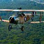 butch-witlock-8  Butch Witlock's Nieuport 12 replica with a Valley Series Two reduction drive and a 84 X 50 Culver prop floats over the Illinois countryside.